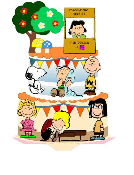 Topo de Bolo Turma do Snoopy
