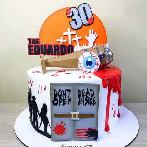 Topo de Bolo The Walking Dead