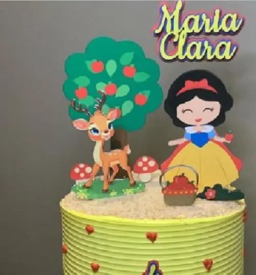 Topo de Bolo Branca de Neve Cute 2