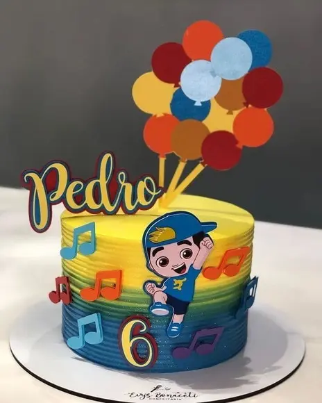 Topo de Bolo Lucas Neto Cute