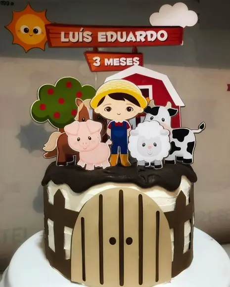 Topo de Bolo Fazendinha 2