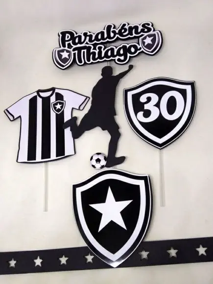 Topo de Bolo Botafogo
