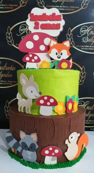 Topo de Bolo Bosque 2