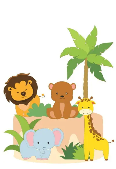 Topo Bichos da Floresta Zoo