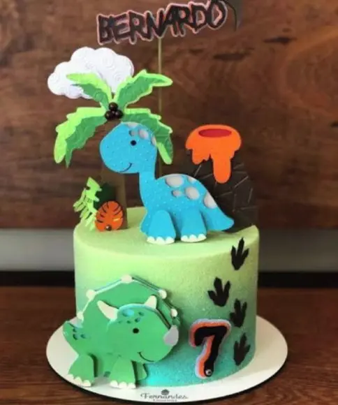 Topo de Bolo Dino Baby 2