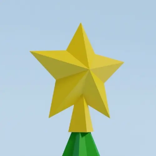 Estrela Arvore de Natal em pdf