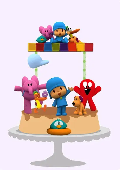 Topo de Bolo Pocoyo 4
