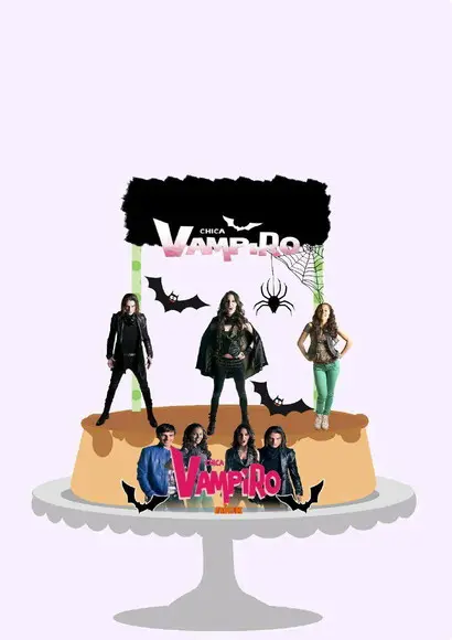 Topo de Bolo Chica Vampiro