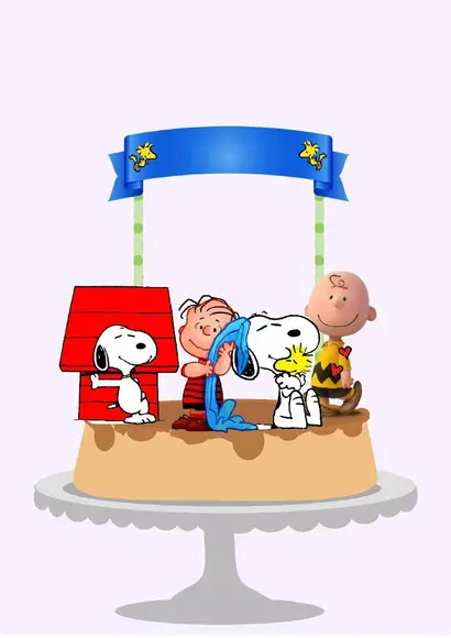 Topo de Bolo Snoopy 2