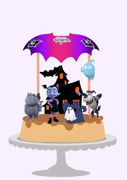 Topo de Bolo Vampirina
