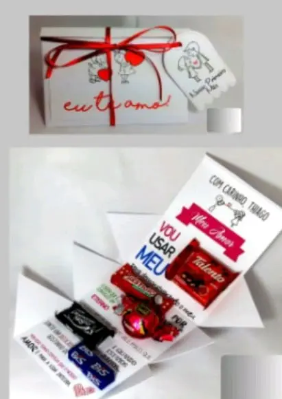 Carta 5 Chocolate Dia dos Namorados