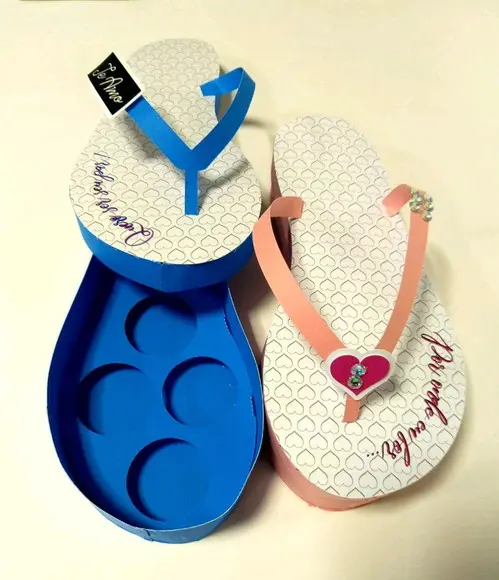 Cx Chinelo Namorados para Doces