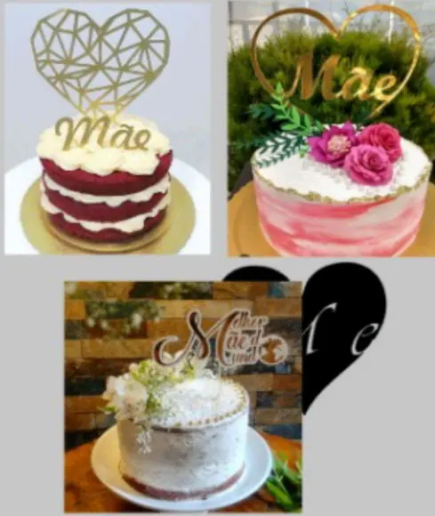 3 Topos de Bolo Dia das Mães