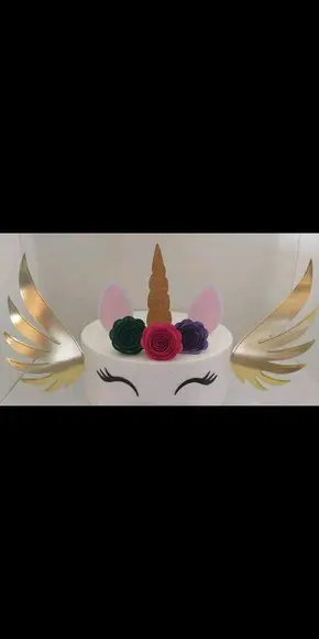 Tp Unicórnio 3d Chifre e Asas