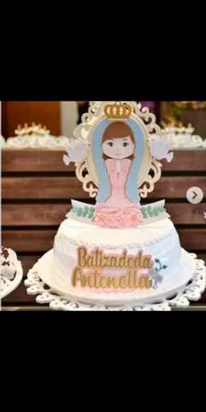 Topo de bolo Batizado 1