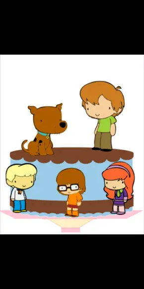 Topo de Bolo Scooby Doo Baby
