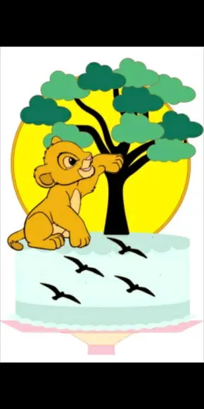 Topo de Bolo Simba