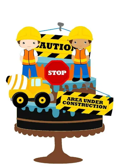 Topo de Bolo Construção 2