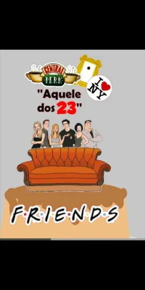 Topo de Bolo Friends
