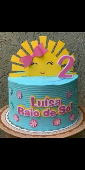 Topo de Bolo Raio de Sol