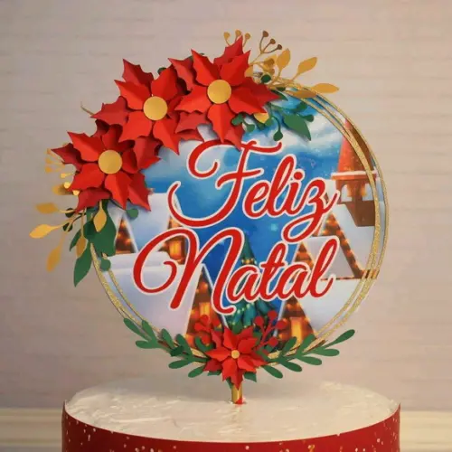 Topo de Bolo Feliz Natal (5)