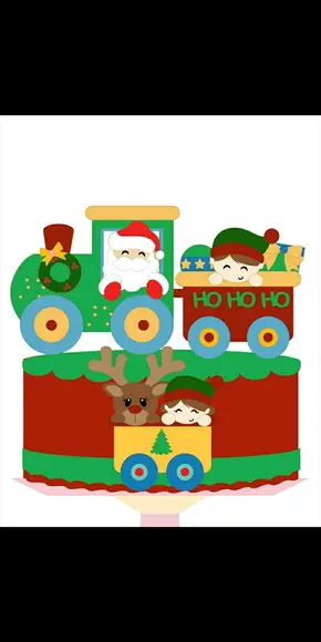Topo Papai Noel Trenzinho
