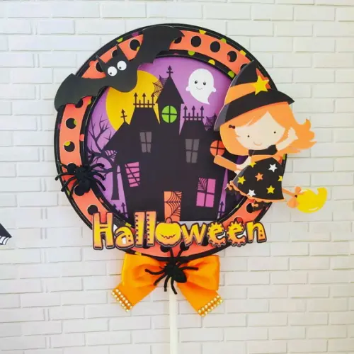Topo de Bolo Halloween 3