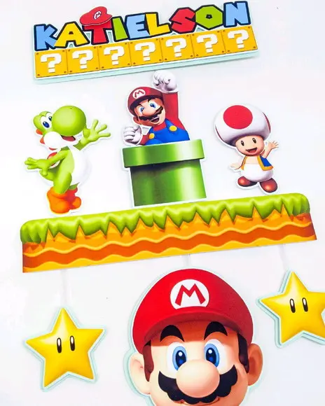 Topo de Bolo Super Mario Bros (2)