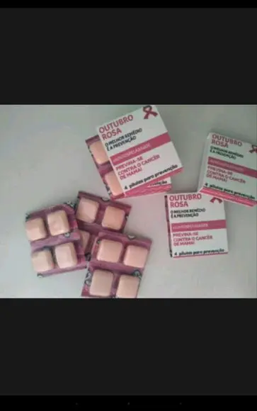 Caixa Porta Chicletes Outubro Rosa