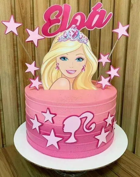 Topo de Bolo da Barbie