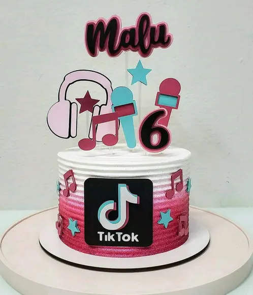 Topo de Bolo Tik Tok Meninas