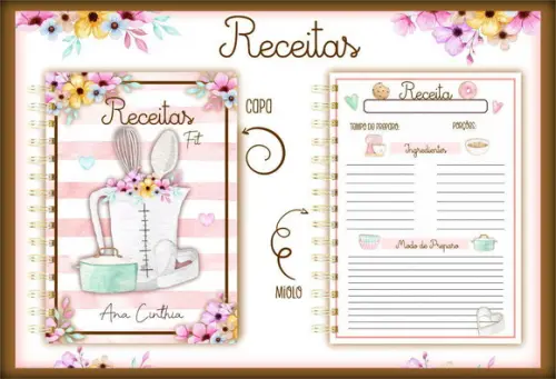 Arq pdf Caderno p/ Receita - "fit"