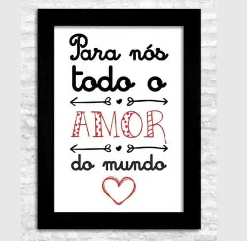 Quadro para Nós Todo Amor do Mundo