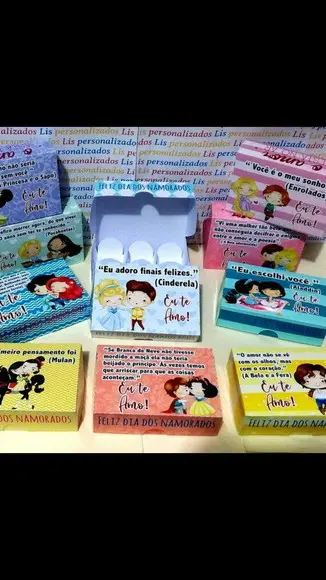 Caixas Princesas Cut Dia dos Namorados