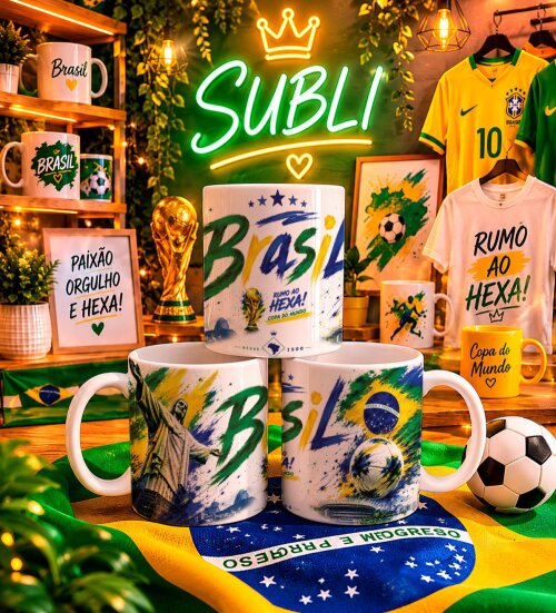 SUBLIMAÇÃO CANECA COPA DO BRASIL