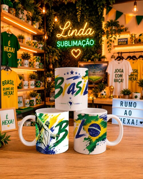 SUBLIMAÇÃO CANECA COPA DO BRASIL