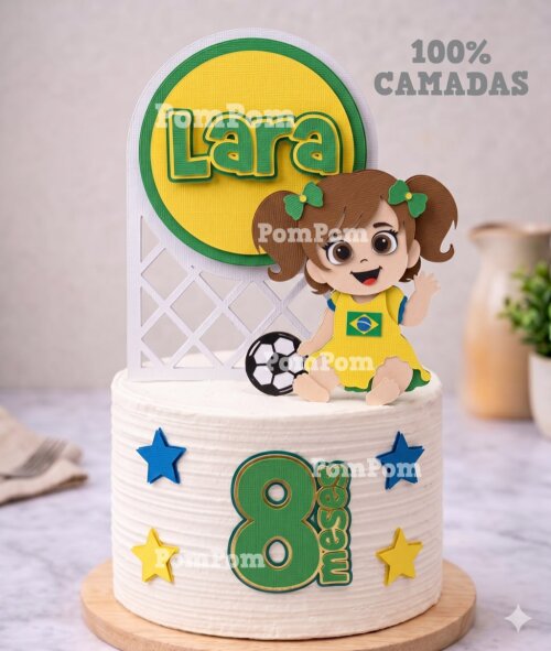 topo menina sentada copa em camadas