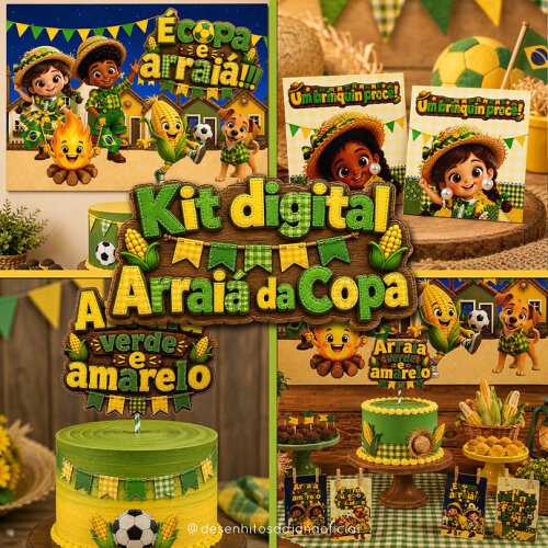kit festa copa no arraiá