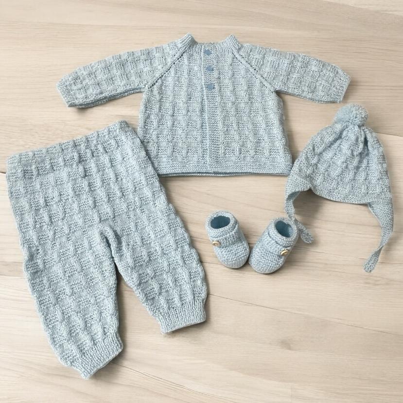 Conjunto de lã para Bebê