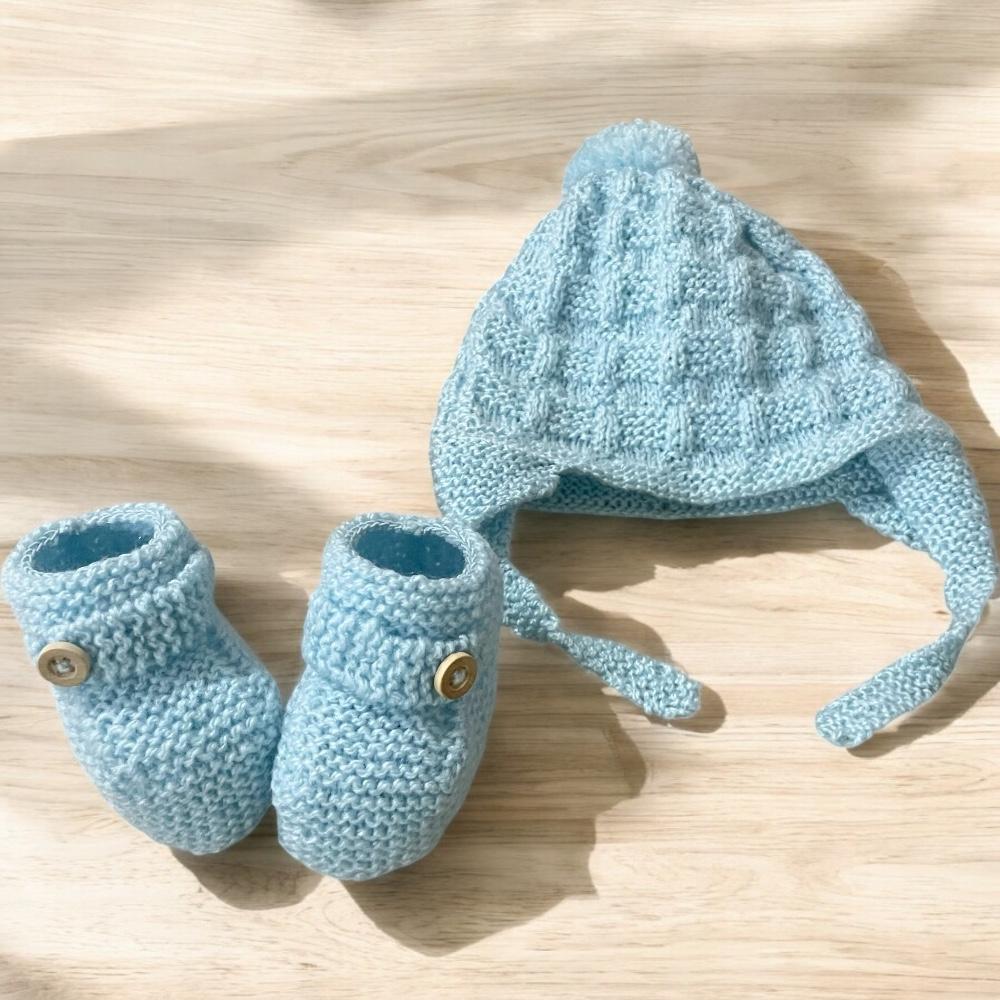 Conjunto de lã para Bebê