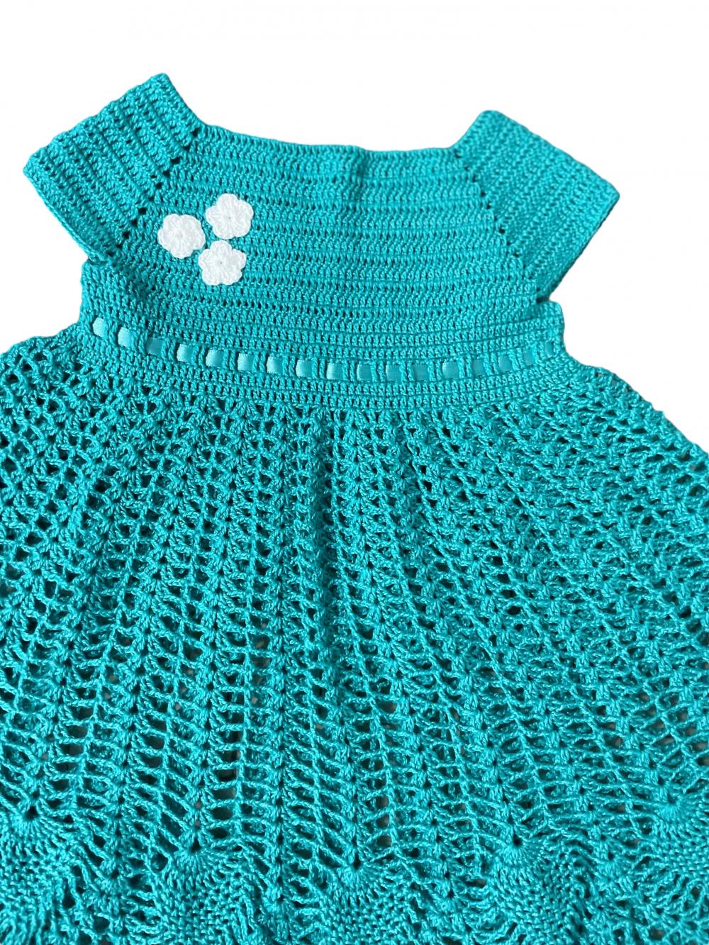 Vestido de Crochê para Bebê