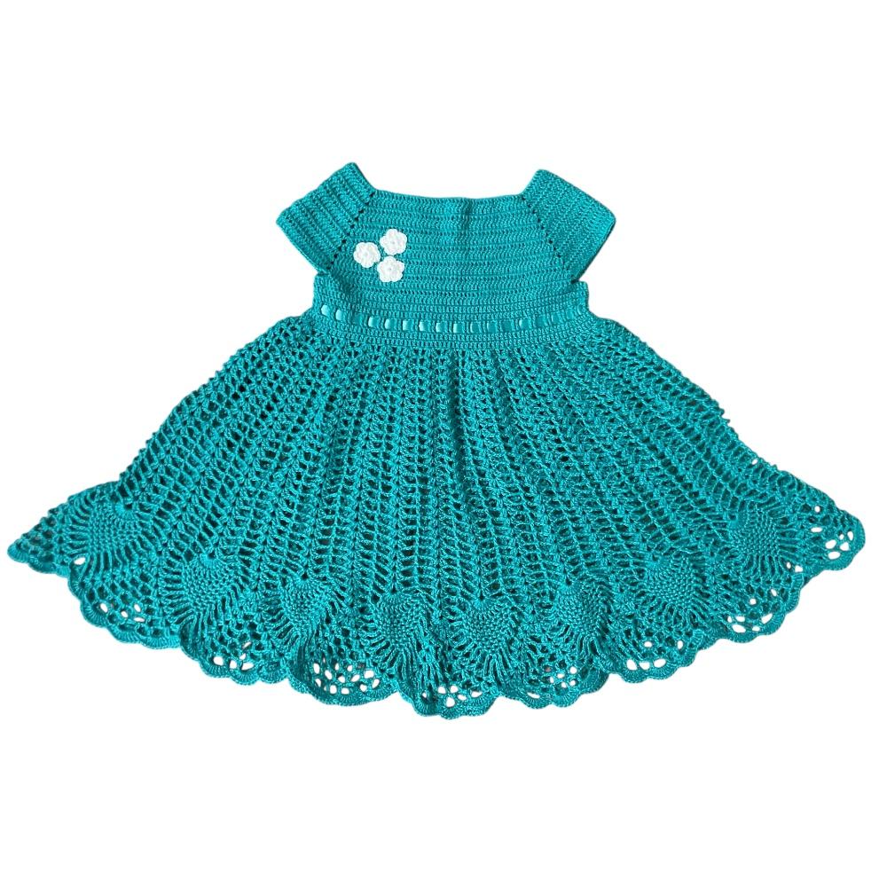 Vestido de Crochê para Bebê