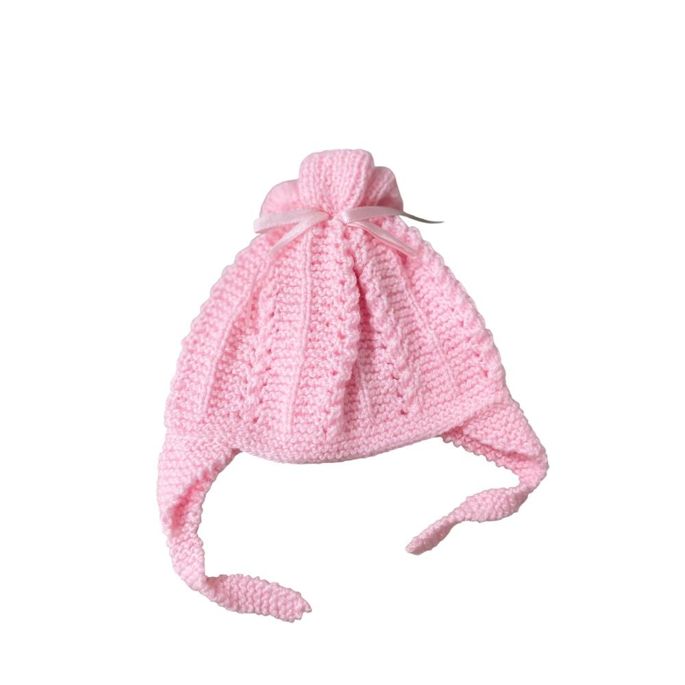 Kit com Touca Tapa Orelha Luva E Sapatinho Para Bebê