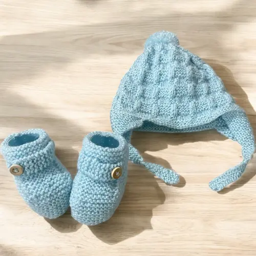 Conjunto de lã para Bebê