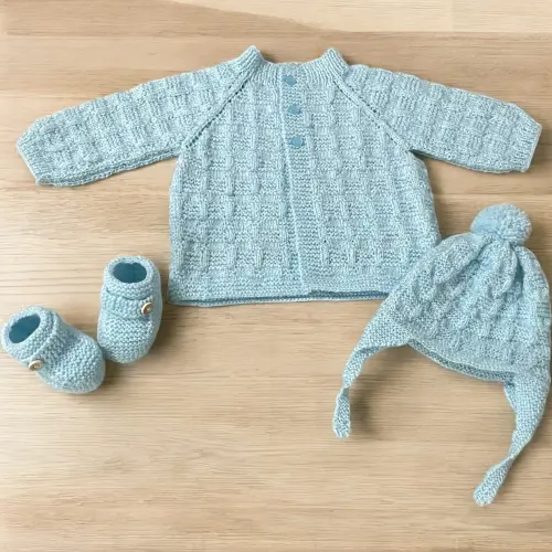 Conjunto de lã para Bebê
