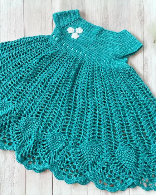 Vestido de Crochê para Bebê