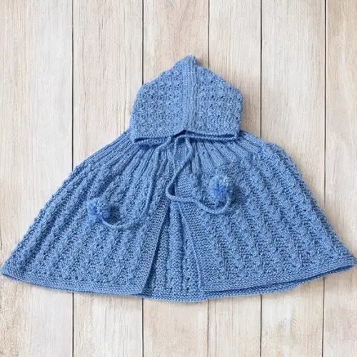 Poncho para Bebê de 6 a 9 Meses