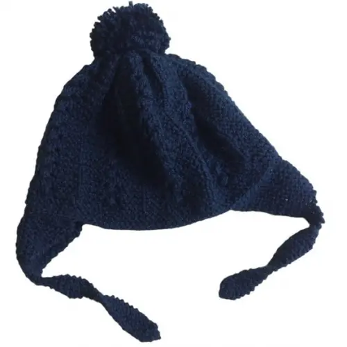Gorro Tapa Orelha para Bebê Azul Marinho