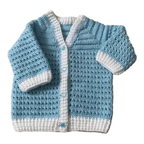 Casaquinho para Bebê de 0 a 3 Meses