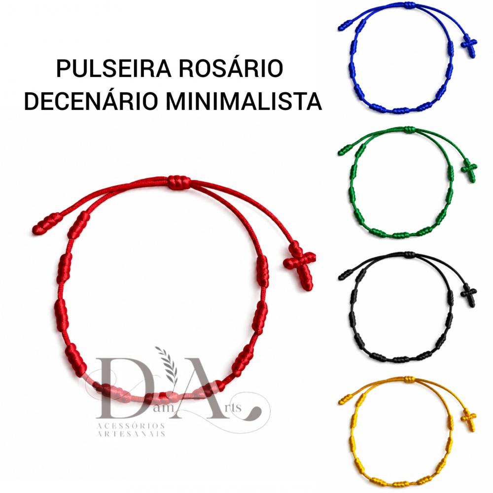Pulseira Terço Rosário Decenário Minimalista Delicada e Discre